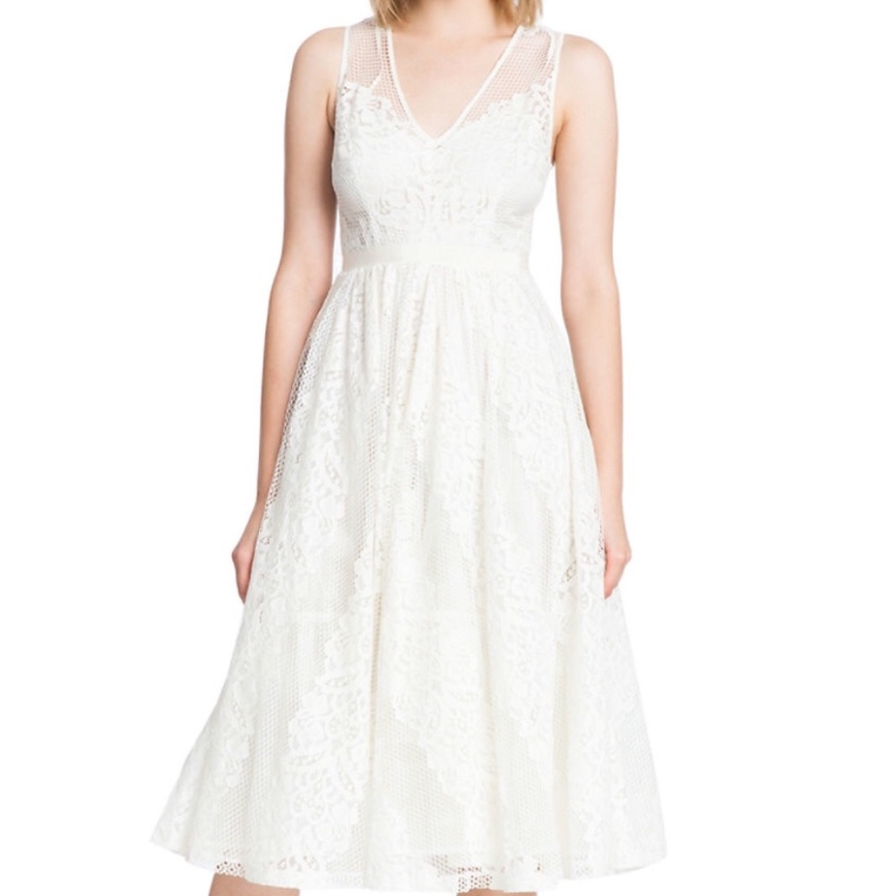 Tracy Reese plenty dress in ivory sz 12